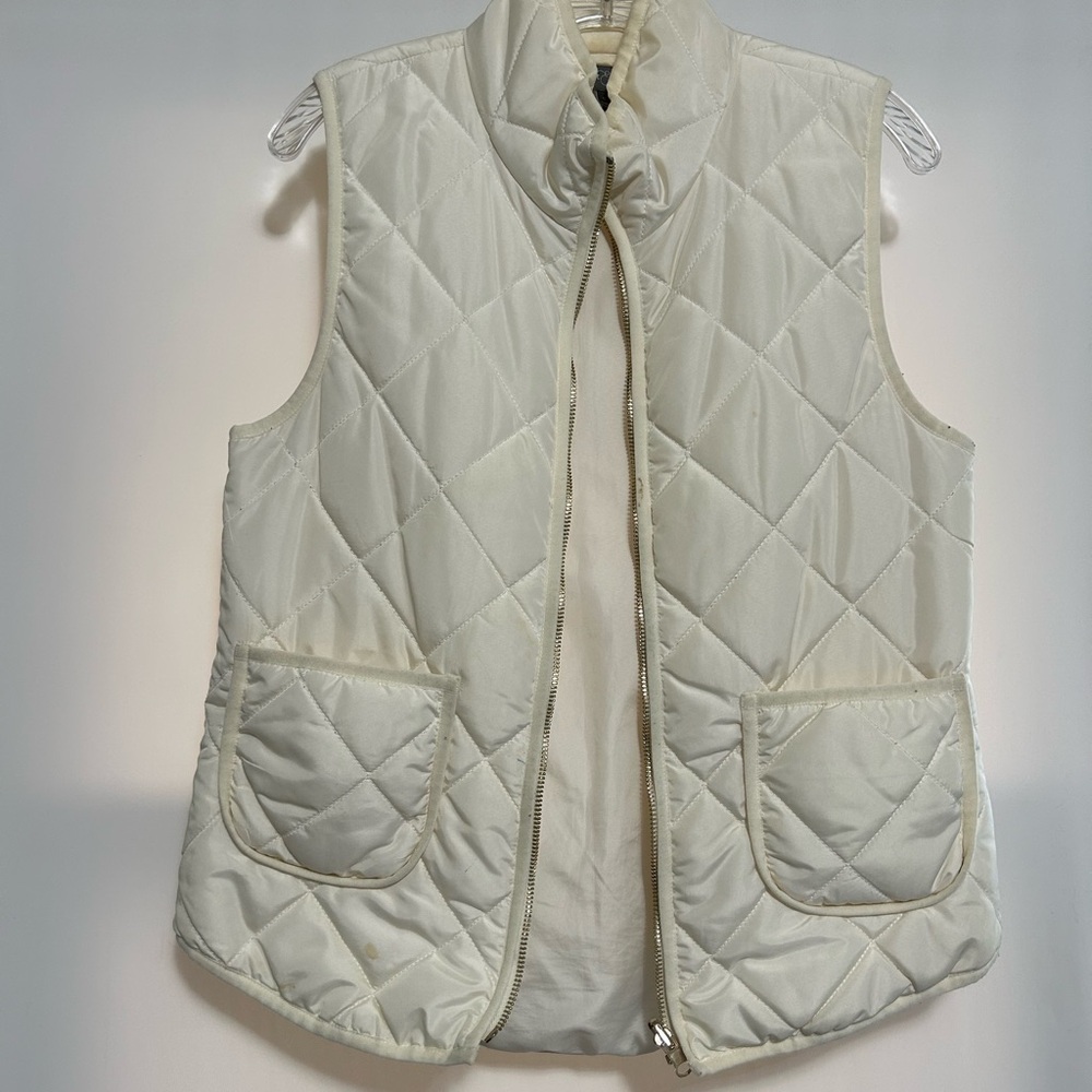 Market & Spruce Ivory Quilted Vest